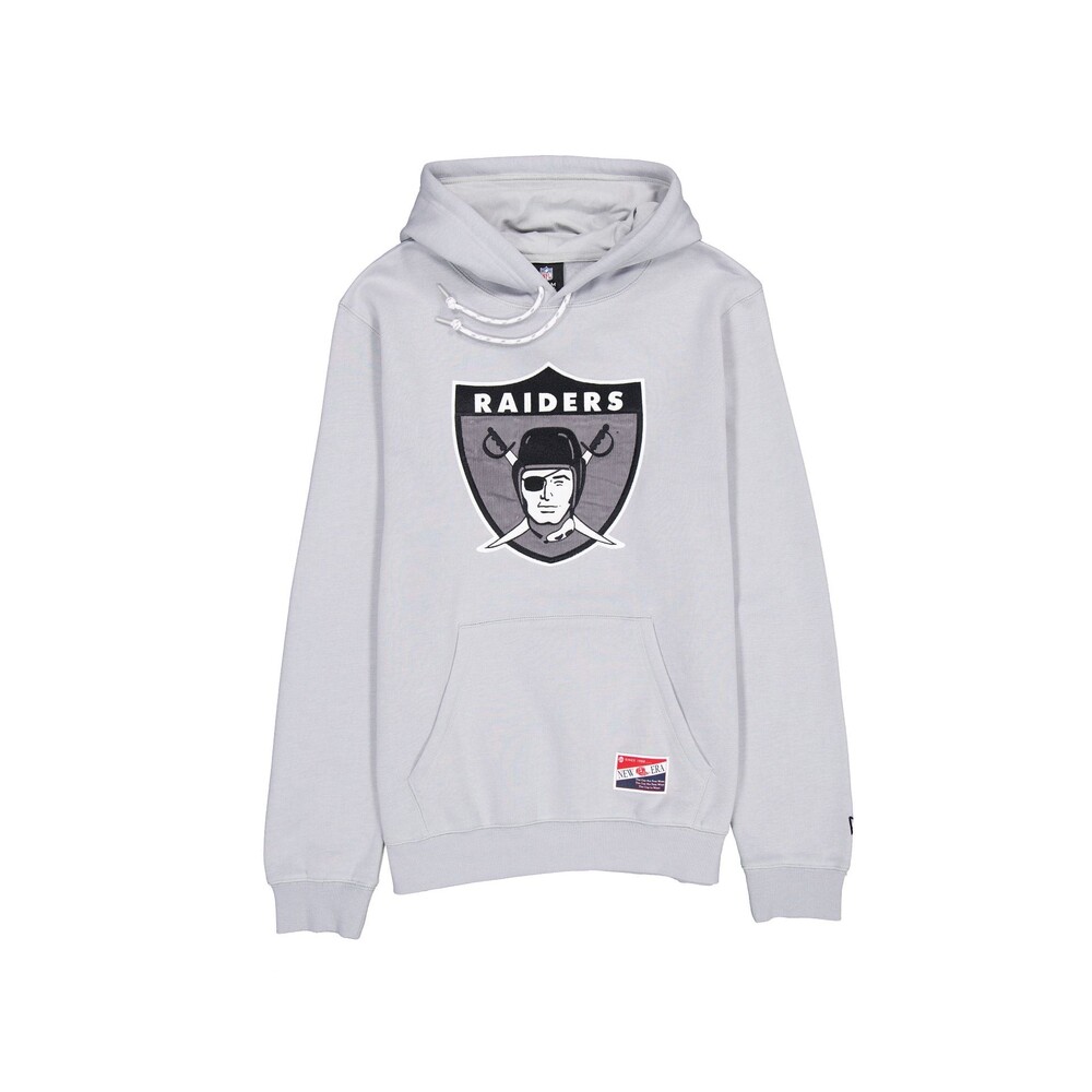 New Era Las Vegas Raiders Throwback Gray Hoodie - Size L